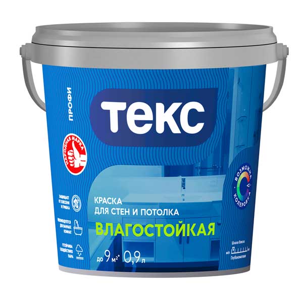 Краска водно-дисперсионная Текс Профи влагостойкая