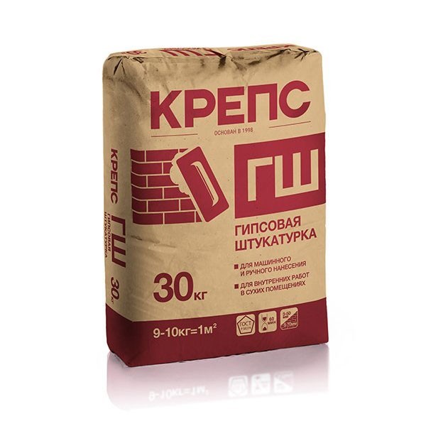 Штукатурка гипсовая Крепс ГШ 30 кг- nav