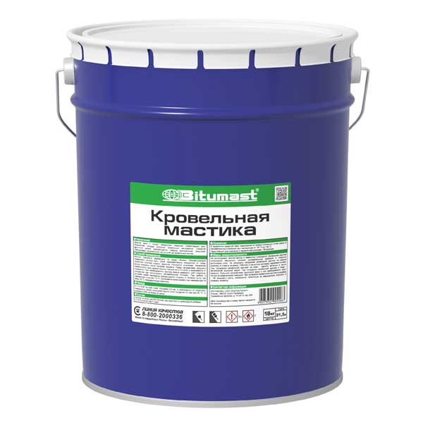 Мастика кровельная Bitumast, 21.5 л