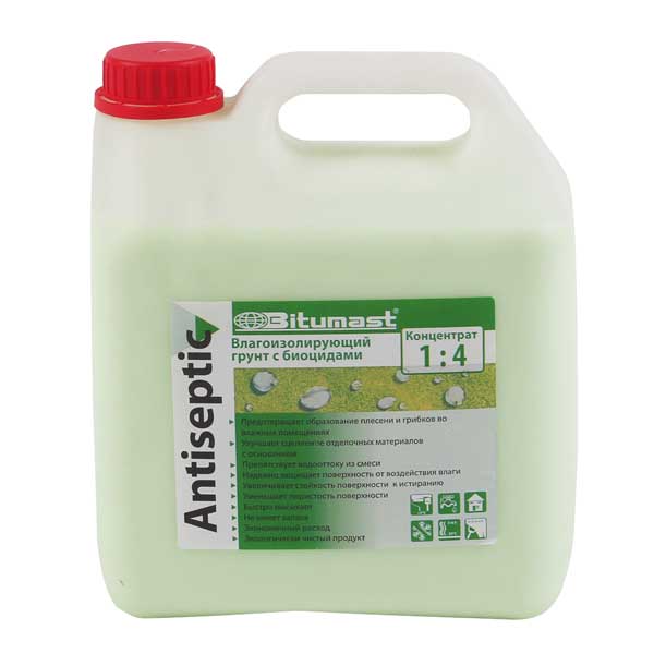 Грунтовка Bitumast Antiseptic концентрат (3 л)- nav