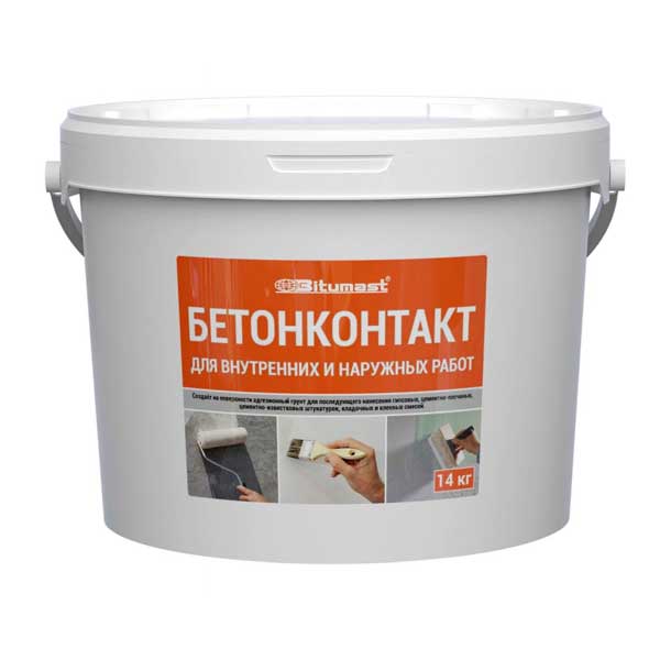 Грунт бетоноконтакт Bitumast 14 кг- nav