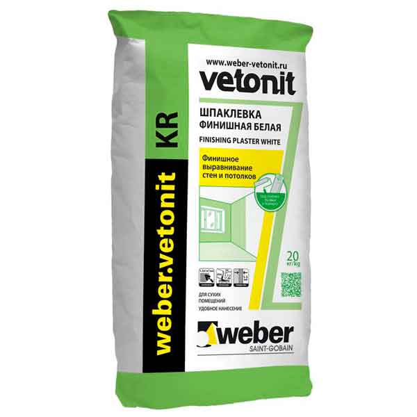 Шпатлёвка финишная Weber.Vetonit КR 20 кг-0