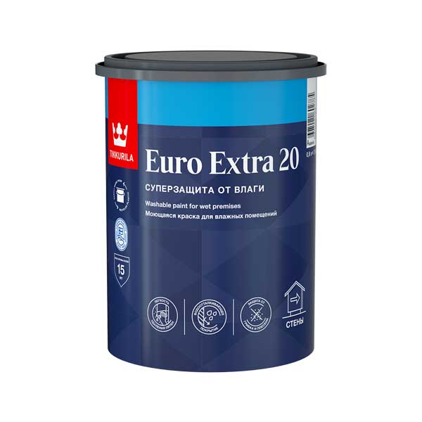 Краска водно-дисперсионная Tikkurila Euro Extra