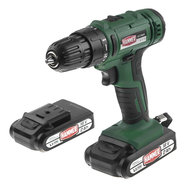 Дрель аккумуляторная HAMMER ACD18BS